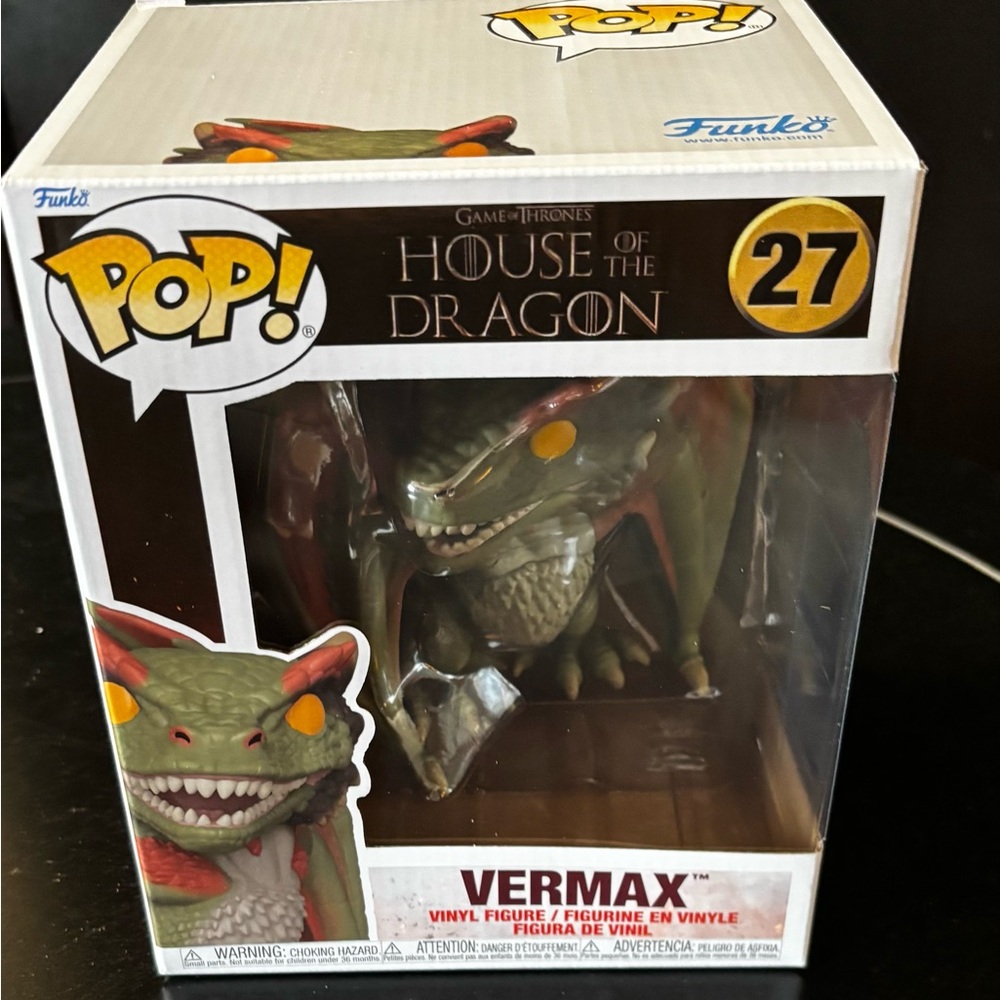 Funko Pop Super #27 Vermax Dragon | House of the Dragon | New in Box - Picture 2 of 3